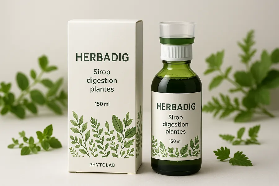 Boîte HERBADIG avec son flacon