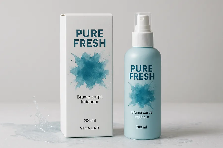 Boîte PURE FRESH avec son flacon